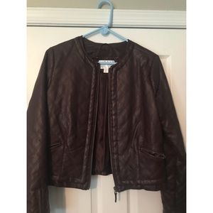 Faux leather jacket